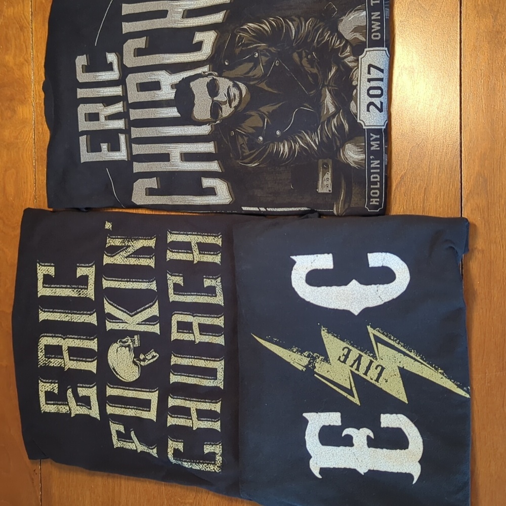 Eric Church - Eric F** Church Skeleton Graphic Short Sleeve T Shirt Size XX